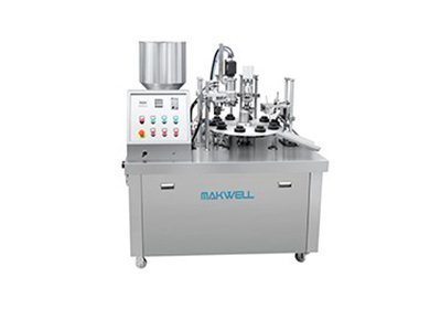 Máquina de llenado y sellado de tubos semiautomática